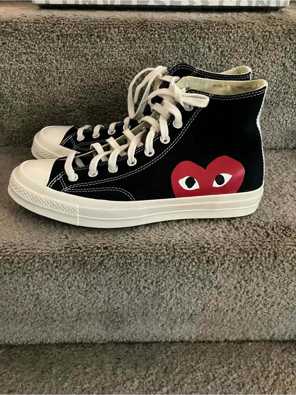 NWB CONVERSE X PLAY COMME DES GARÇONS CHUCK 70 HIGH TOP SNEAKERS MNS 10 WMS 12